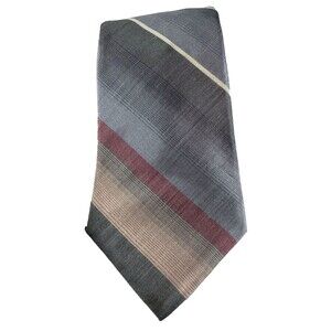 Grey, Pink, Beige Silk Men’s Tie Suit Business Fashion Don Loper Necktie